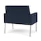 Lesro Mystic Lounge Reception Bariatric Chair, Silver, RF Blueberry Upholstery ML1401 - alternate 2